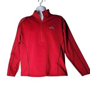 Eider Quarter Zip Pullover‎ Red Performance Top Men’s L Outdoor Hiking Gorpcore